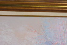 Load image into Gallery viewer, Walton Signed Impressionist Landscape Painting Mother and Child Lake Scene 43x32
