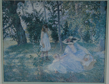Load image into Gallery viewer, Claude Monet Mother and Child in the Garden Framed Art Print 27x24
