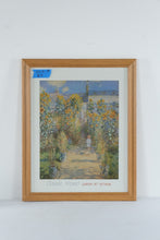Load image into Gallery viewer, Claude Monet Garden at Vetheuil Framed Art Print 25 x 31 Impressionist Floral
