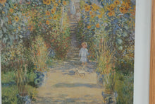 Load image into Gallery viewer, Claude Monet Garden at Vetheuil Framed Art Print 25 x 31 Impressionist Floral
