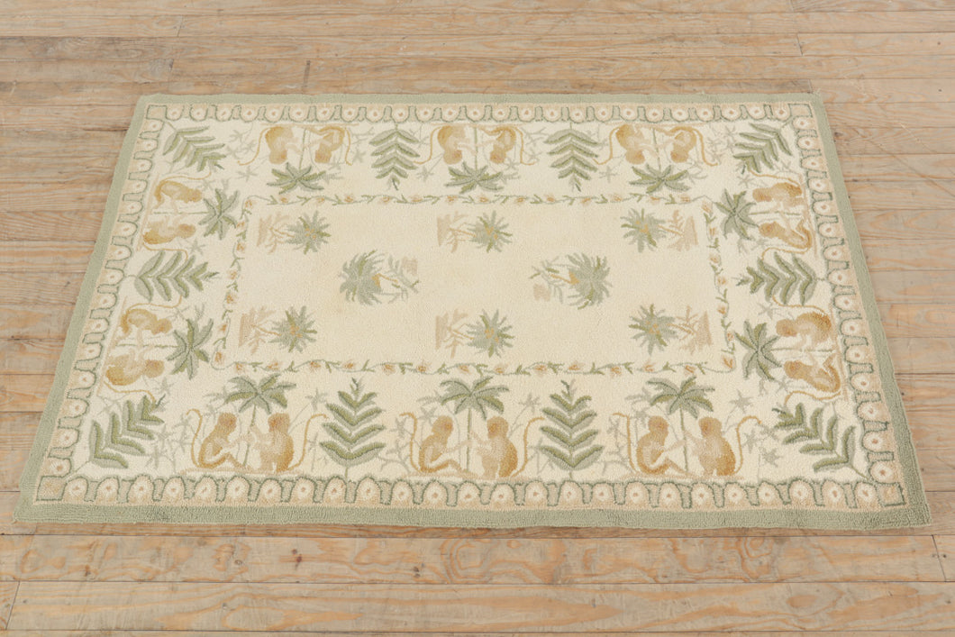 Monkeys and Palms Rug - 3.5 x 5.5