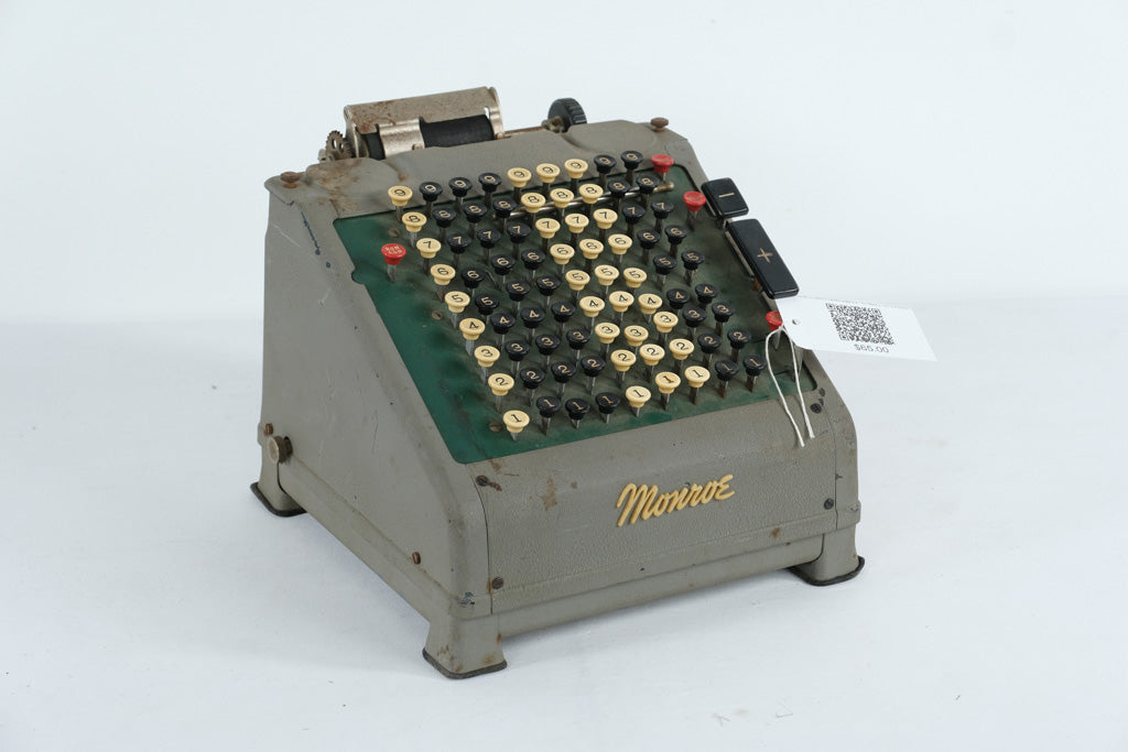 Vintage Monroe Mechanical Adding Machine – Non-Working – Industrial Display