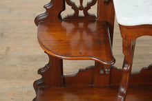 Load image into Gallery viewer, Monumental Eastlake Étagère with Marble Top &amp; Mirror – 84” Tall
