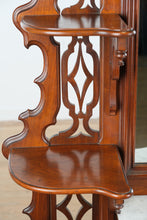 Load image into Gallery viewer, Monumental Eastlake Étagère with Marble Top &amp; Mirror – 84” Tall
