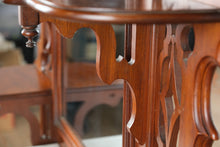 Load image into Gallery viewer, Monumental Eastlake Étagère with Marble Top &amp; Mirror – 84” Tall
