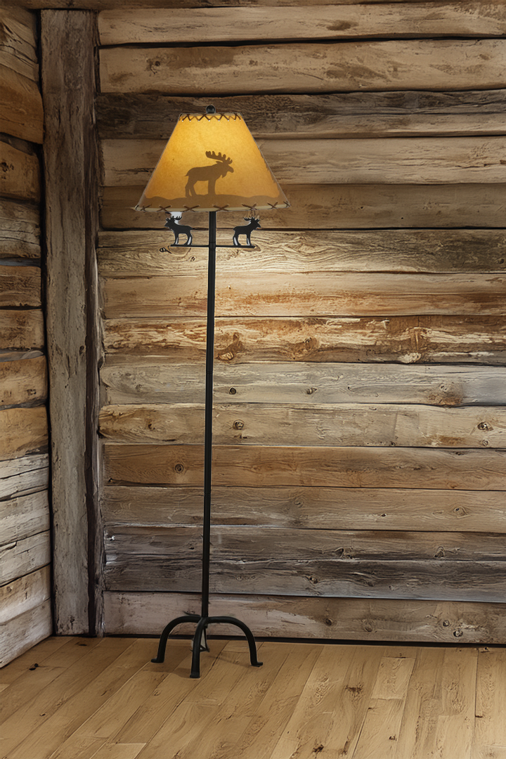 Moose Silhouette Floor Lamp