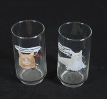 Load image into Gallery viewer, Morris the Cat 9Lives Glasses – Set of 2 Advertising Tumblers, 1970s–80s Promo

