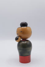 Load image into Gallery viewer, Vintage Japanese Kokeshi Mother and Child Doll Baby on Back 6 5 Inch
