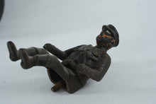 Load image into Gallery viewer, Antique Hubley Cast Iron Motorcycle Sidecar Toy Police Riders Original Paint
