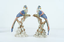 Load image into Gallery viewer, Mottahedeh “Brighton Pavilion Birds” Porcelain Figurines – Colonial Williamsburg, Pair, 1998
