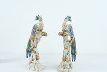 Load image into Gallery viewer, Mottahedeh “Brighton Pavilion Birds” Porcelain Figurines – Colonial Williamsburg, Pair, 1998
