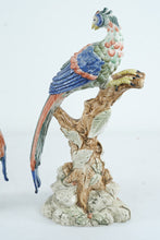 Load image into Gallery viewer, Mottahedeh “Brighton Pavilion Birds” Porcelain Figurines – Colonial Williamsburg, Pair, 1998
