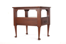 Load image into Gallery viewer, Ms. Cleo&#39;s Solid Cherry Side Table with Shelf and Lower Drawer
