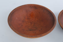 Load image into Gallery viewer, Vintage Munising Wood Bowl Pair 11 Inch Primitive Farmhouse
