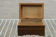 Load image into Gallery viewer, Vintage Hummel Stormy Weather Wooden Music Box Wind Up Trinket Jewelry Box
