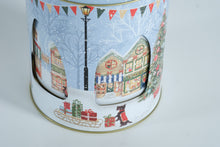 Load image into Gallery viewer, Pier 1 Imports Musical Christmas Tin – Village Scene Design, Lidded Holiday Décor

