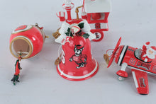 Load image into Gallery viewer, NC State Wolfpack Christmas Ornament Lot 2006 2007 2008 Santa Bell Train Plane
