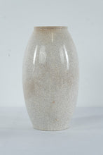 Load image into Gallery viewer, Vintage Crackle Glaze Ceramic Vase White Ivory Pottery Vase Number 585
