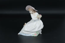Load image into Gallery viewer, Nao by Lladro The Nightingales Song 1345 Porcelain Girl Bird Figurine Spain

