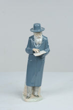 Load image into Gallery viewer, Judaica Rabbi Reading Torah Porcelain Figurine NAO by Lladro Spain 12 Inch

