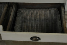 Load image into Gallery viewer, NapaStyle Possum Belly Kitchen Island with Zinc Bins and Dark Wood Top
