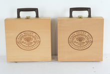 Load image into Gallery viewer, Napa Valley Box Company Wood Cassette Tape Storage Cases With Keys Set of 2
