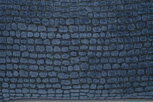 Load image into Gallery viewer, Blue Textured Chenille Lumbar Throw Pillow 20 Inch Geometric Accent Cushion
