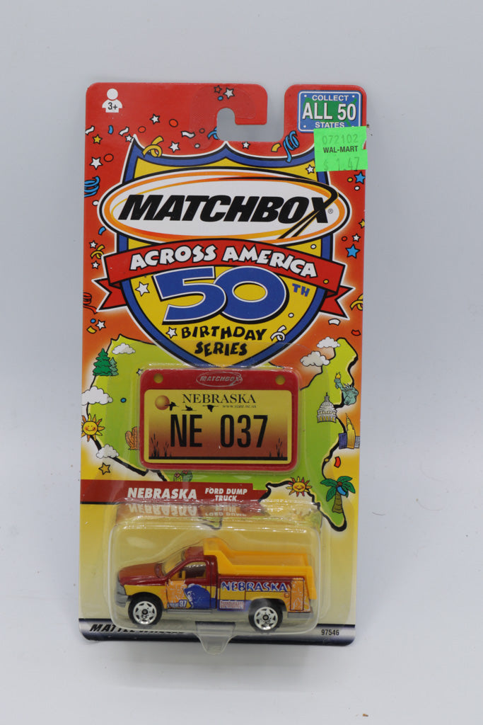 Matchbox Across America 50th Birthday Series – Nebraska Ford Dump Truck (NE 037)