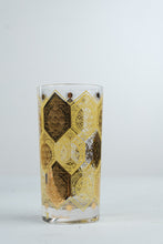 Load image into Gallery viewer, Vintage Cera Ned Harris Jeweled Pineapple Gold Highball Glasses Set of 5
