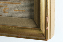 Load image into Gallery viewer, Framed Antique Style Needlepoint Tapestry Pastoral Scene Wall Art 55.5 x 19
