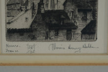 Load image into Gallery viewer, Morris Henry Hobbs Nevers France Porte du Croux Signed Etching
