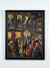 Load image into Gallery viewer, Lourenco Print “New Orleans – Do It” – French Quarter Jazz Night Scene (39.5&quot; x 49.25&quot;)
