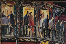 Load image into Gallery viewer, Lourenco Print “New Orleans – Do It” – French Quarter Jazz Night Scene (39.5&quot; x 49.25&quot;)

