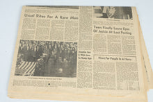 Load image into Gallery viewer, Original 1963 JFK Assassination Newspapers Durham Morning Herald Four Historic Issues
