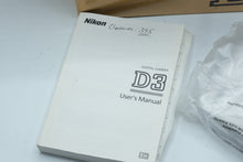 Load image into Gallery viewer, Nikon D3 12 1MP FX Digital SLR Camera Body Box Accessories Japan
