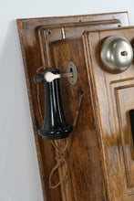 Load image into Gallery viewer, Antique Western Electric No. 1317 Type Magneto Wall Telephone – Oak Wood, Early 20th Century
