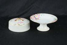 Load image into Gallery viewer, Vintage Noritake Azalea Covered Compote Pedestal Dish 19322 Japan
