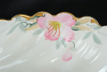 Load image into Gallery viewer, Vintage Noritake Azalea Pattern 19322 Porcelain Bowl Footed Shell Dish Japan
