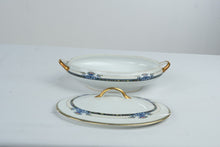 Load image into Gallery viewer, Vintage Noritake Daventry Covered Vegetable Serving Bowl Floral Gold Trim 12 Inch

