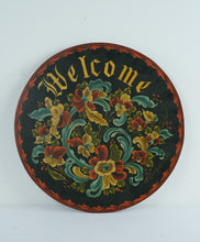 Load image into Gallery viewer, Norwegian Rosemaling Welcome Sign by Kathy Erikson (24&quot;)
