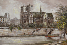 Load image into Gallery viewer, Notre Dame de Paris – Signed Original Oil on Canvas (Pre-Fire) – 42&quot; x 30&quot;
