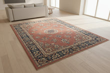 Load image into Gallery viewer, Nova Belgium Chinese Style Floral Medallion Area Rug 94 x 129
