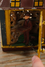 Load image into Gallery viewer, Cast Iron Novelty Bank Mechanical Coin Bank J and E Stevens Reproduction
