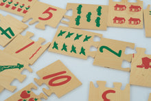 Load image into Gallery viewer, Creative Playthings Wooden Number Matching Puzzle

