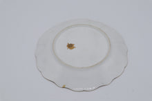 Load image into Gallery viewer, Hand Painted Porcelain Nut Plate with Gilded Scalloped Rim – Signed
