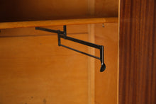 Load image into Gallery viewer, Vintage Oak Armoire Wardrobe Cabinet with Carved Crown and Double Doors
