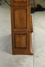Load image into Gallery viewer, are 5 Stack Oak Barrister Bookcase with Leaded Glass Door and Globe Wernicke Style -#1- ONLINE ONLY
