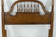 Load image into Gallery viewer, Solid Oak Queen Size Headboard with Turned Spindles and Poster Posts
