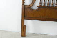 Load image into Gallery viewer, Solid Oak Queen Size Headboard with Turned Spindles and Poster Posts
