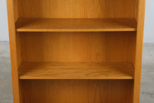 Load image into Gallery viewer, 5 Foot Tall Oak Bookcase with Adjustable Shelves
